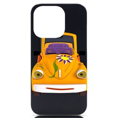 Car-transportation-cartoon-comic Iphone 14 Pro Black Uv Print Case