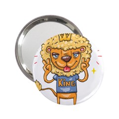 Animation-lion-animals-king-cool 2 25  Handbag Mirrors by 99art