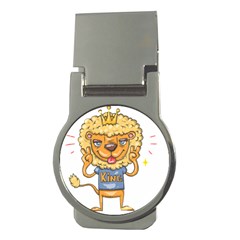 Animation-lion-animals-king-cool Money Clips (round)  by 99art