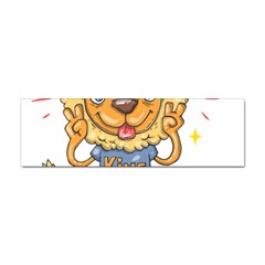 Animation-lion-animals-king-cool Sticker (bumper) by 99art