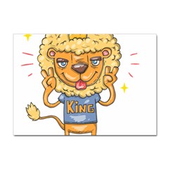 Animation-lion-animals-king-cool Sticker A4 (100 Pack) by 99art