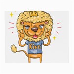 Animation-lion-animals-king-cool Small Glasses Cloth (2 Sides) Front