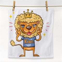 Animation-lion-animals-king-cool Face Towel by 99art