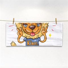 Animation-lion-animals-king-cool Hand Towel by 99art