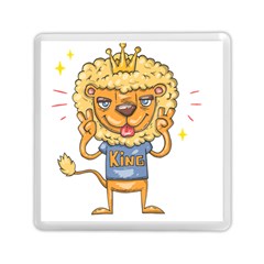 Animation-lion-animals-king-cool Memory Card Reader (square) by 99art