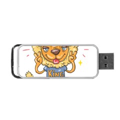 Animation-lion-animals-king-cool Portable Usb Flash (one Side) by 99art