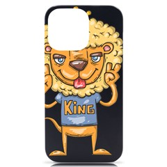 Animation-lion-animals-king-cool Iphone 14 Pro Max Black Uv Print Case