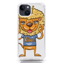 Animation-lion-animals-king-cool Iphone 14 Tpu Uv Print Case by 99art