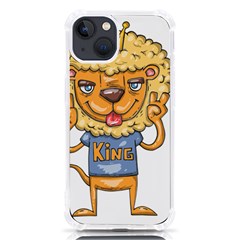 Animation-lion-animals-king-cool Iphone 13 Tpu Uv Print Case by 99art