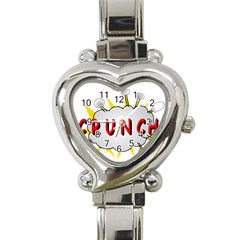 Comic-noise-paleness-explosion Heart Italian Charm Watch by 99art