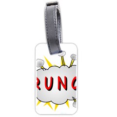 Comic-noise-paleness-explosion Luggage Tag (one Side) by 99art