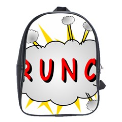 Comic-noise-paleness-explosion School Bag (xl) by 99art