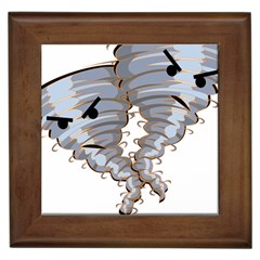 Tornado-twister-angry-comic Framed Tile by 99art