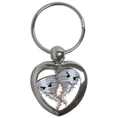 Tornado-twister-angry-comic Key Chain (heart) by 99art