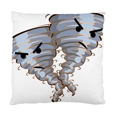 Tornado-twister-angry-comic Standard Cushion Case (one Side) by 99art