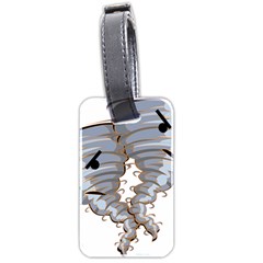 Tornado-twister-angry-comic Luggage Tag (two Sides) by 99art