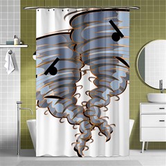 Tornado-twister-angry-comic Shower Curtain 48  X 72  (small)  by 99art