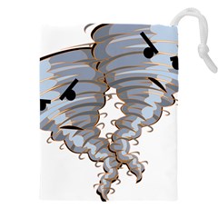 Tornado-twister-angry-comic Drawstring Pouch (4xl) by 99art