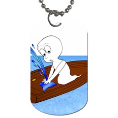 Spirit-boat-funny-comic-graphic Dog Tag (one Side) by 99art