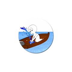 Spirit-boat-funny-comic-graphic Golf Ball Marker by 99art