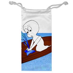 Spirit-boat-funny-comic-graphic Jewelry Bag by 99art