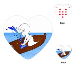 Spirit-boat-funny-comic-graphic Playing Cards Single Design (heart) by 99art