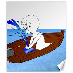 Spirit-boat-funny-comic-graphic Canvas 8  X 10  by 99art