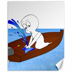 Spirit-boat-funny-comic-graphic Canvas 11  X 14  by 99art