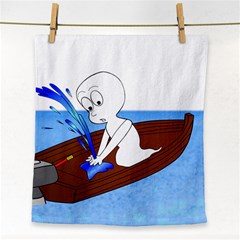 Spirit-boat-funny-comic-graphic Face Towel by 99art