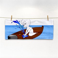 Spirit-boat-funny-comic-graphic Hand Towel by 99art