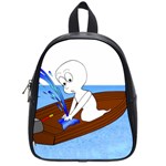 Spirit-boat-funny-comic-graphic School Bag (Small) Front