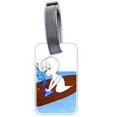 Spirit-boat-funny-comic-graphic Luggage Tag (two Sides) by 99art