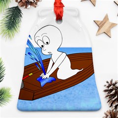 Spirit-boat-funny-comic-graphic Ornament (bell) by 99art