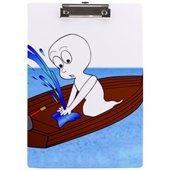 Spirit-boat-funny-comic-graphic A4 Acrylic Clipboard by 99art