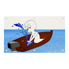 Spirit-boat-funny-comic-graphic Banner And Sign 5  X 3  by 99art