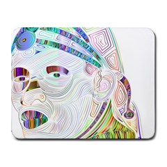 Maasai-man-people-abstract Small Mousepad by 99art