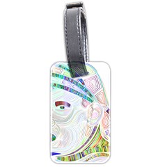 Maasai-man-people-abstract Luggage Tag (two Sides) by 99art