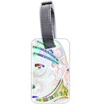 Maasai-man-people-abstract Luggage Tag (two sides) Front