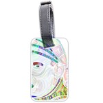 Maasai-man-people-abstract Luggage Tag (two sides) Back