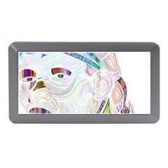 Maasai-man-people-abstract Memory Card Reader (mini) by 99art