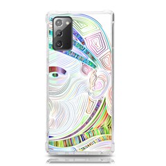 Maasai-man-people-abstract Samsung Galaxy Note 20 Tpu Uv Case by 99art