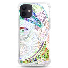 Maasai-man-people-abstract Iphone 12 Mini Tpu Uv Print Case	 by 99art