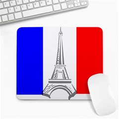 Eiffel-tower-france-flag-tower- Large Mousepad by 99art