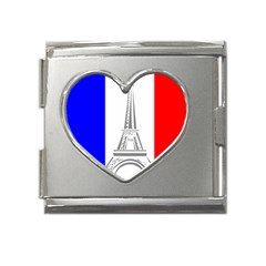 Eiffel-tower-france-flag-tower- Mega Link Heart Italian Charm (18mm) by 99art