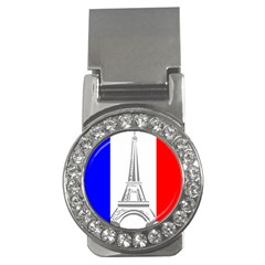 Eiffel-tower-france-flag-tower- Money Clips (cz)  by 99art