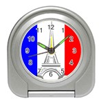 Eiffel-tower-france-flag-tower- Travel Alarm Clock Front