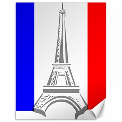 Eiffel-tower-france-flag-tower- Canvas 12  X 16  by 99art