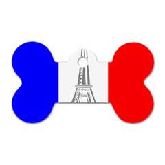 Eiffel-tower-france-flag-tower- Dog Tag Bone (two Sides) by 99art