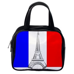 Eiffel-tower-france-flag-tower- Classic Handbag (one Side) by 99art