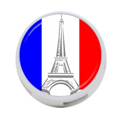 Eiffel-tower-france-flag-tower- 4-port Usb Hub (two Sides) by 99art